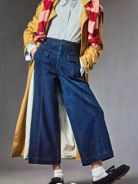 NWOT Anthropologie Pilcro A-line cropped jeans-sz. 31